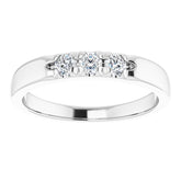 Platinum 1/4 CTW Natural Diamond Anniversary Band